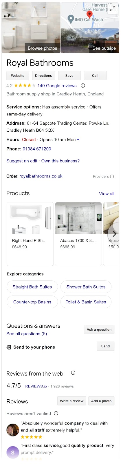 Google Business Profile for 