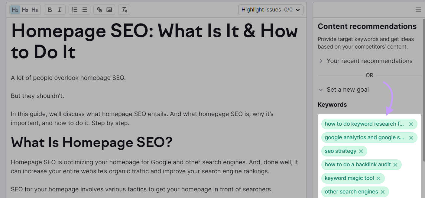 “Keywords