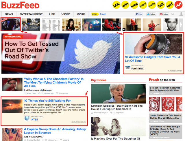 本地广告 Example from Buzzfeed