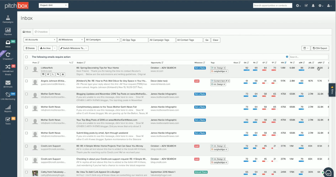 a screenshot of an inbox in 斗鸡箱