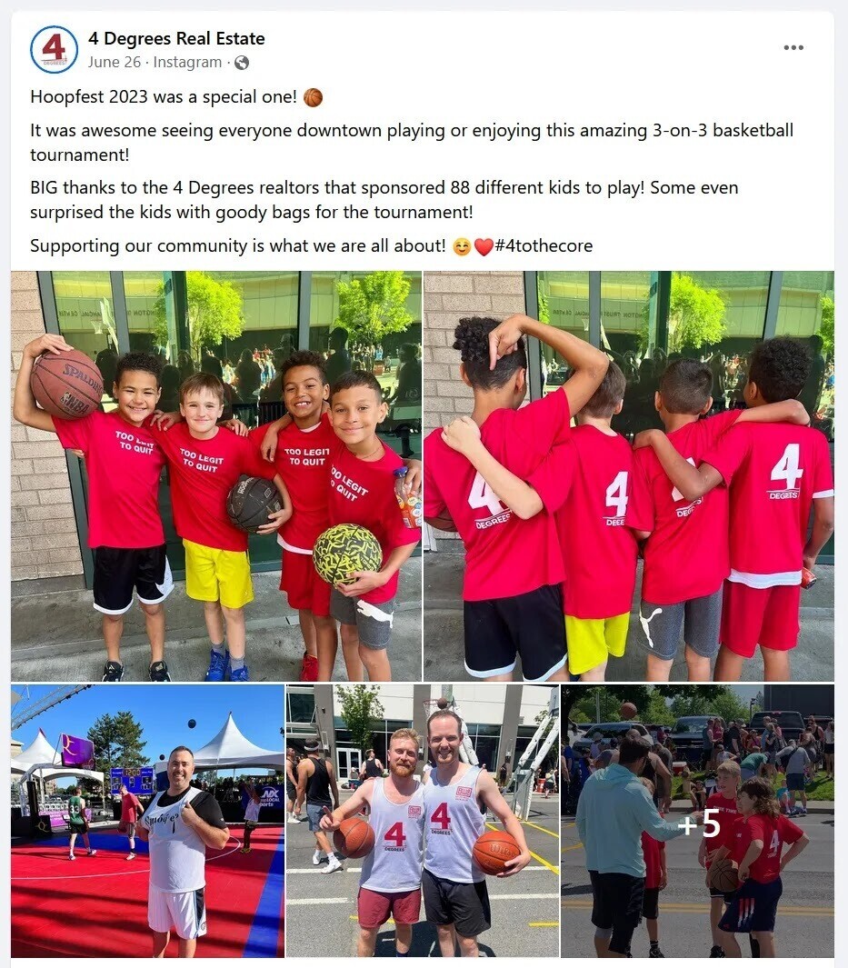 A Facebook post from 