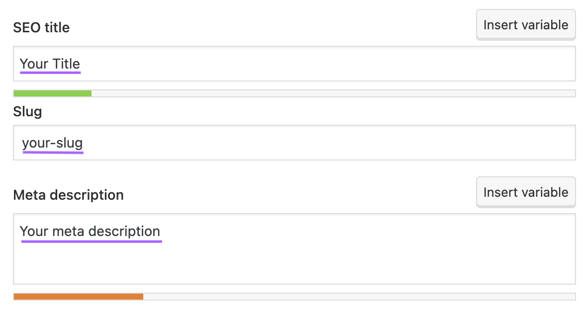 Yoast搜索引擎优化 basic on-page 高级行政主任 actions