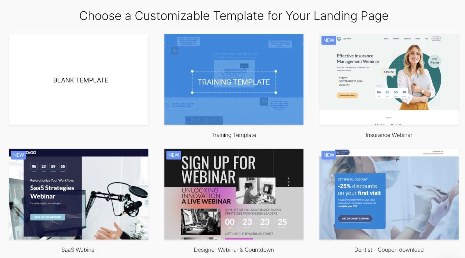 着陆页生成器 templates