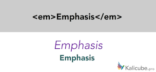 Example of semantic HTML5 tag - em