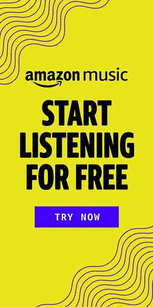 Amazon Music's banner ad with 
