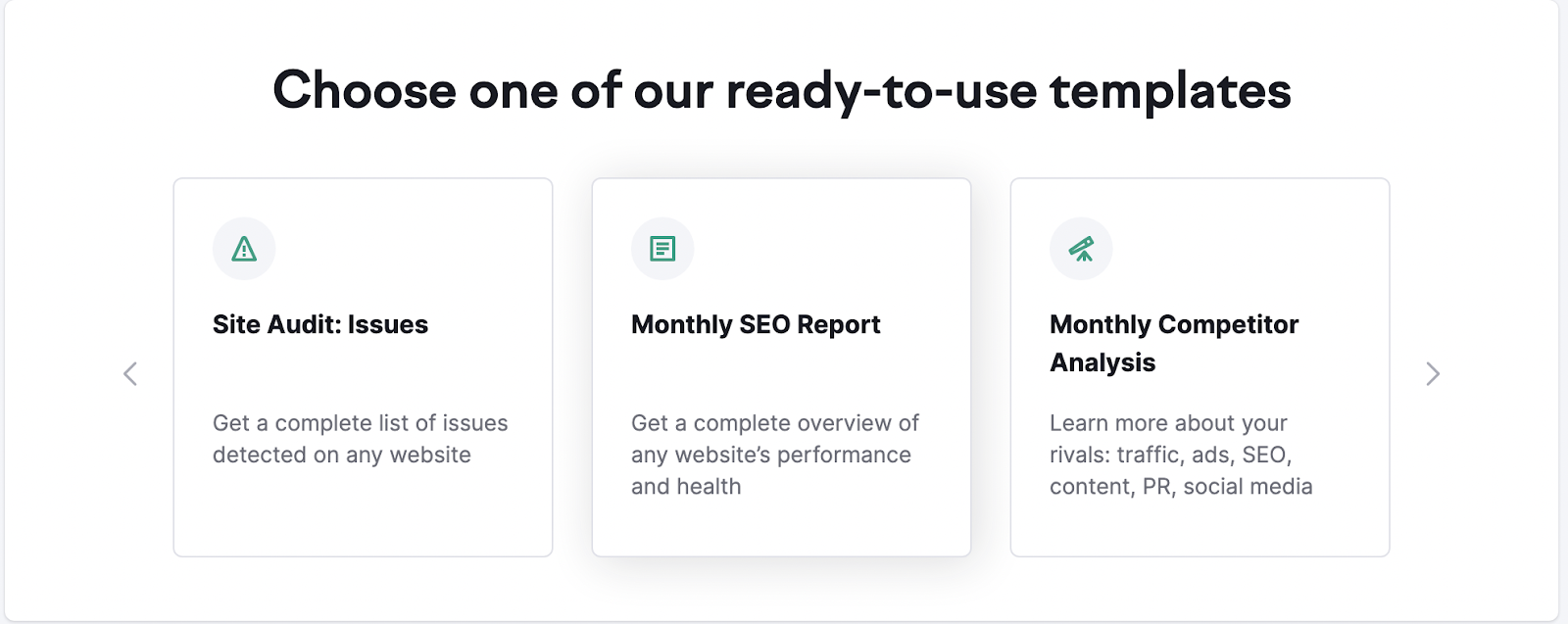 我的报告 tool helps you build your reports from many ready-to-use templates