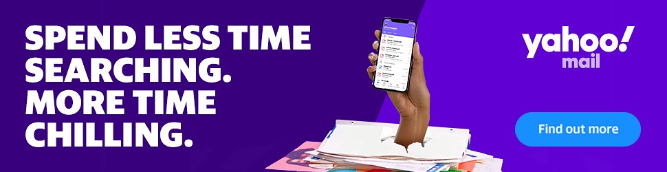 Yahoo Mail's banner ad with 