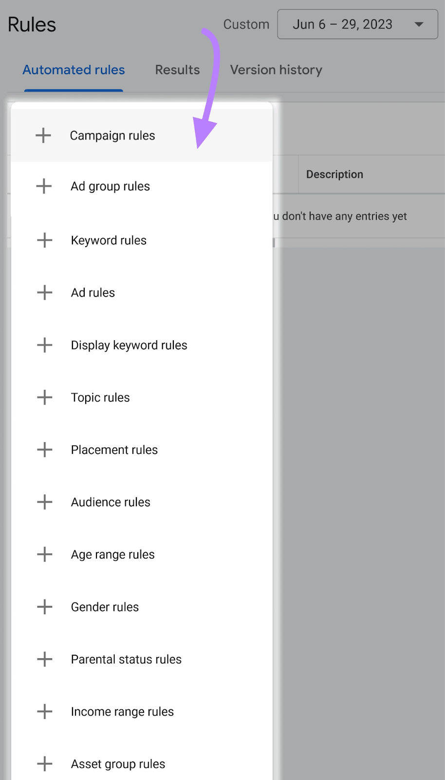 Creating automated rules in 谷歌广告