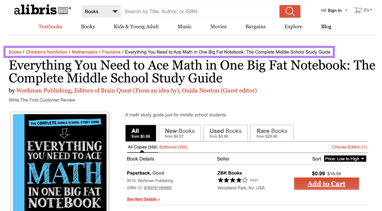 breadcrumbs read Books, children's nonfiction, mathematics, fractions