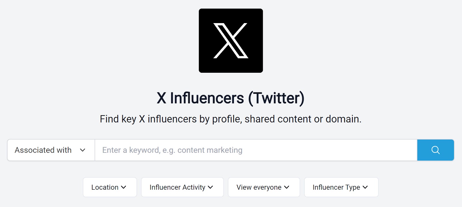 searching X influencers with 巴兹苏莫