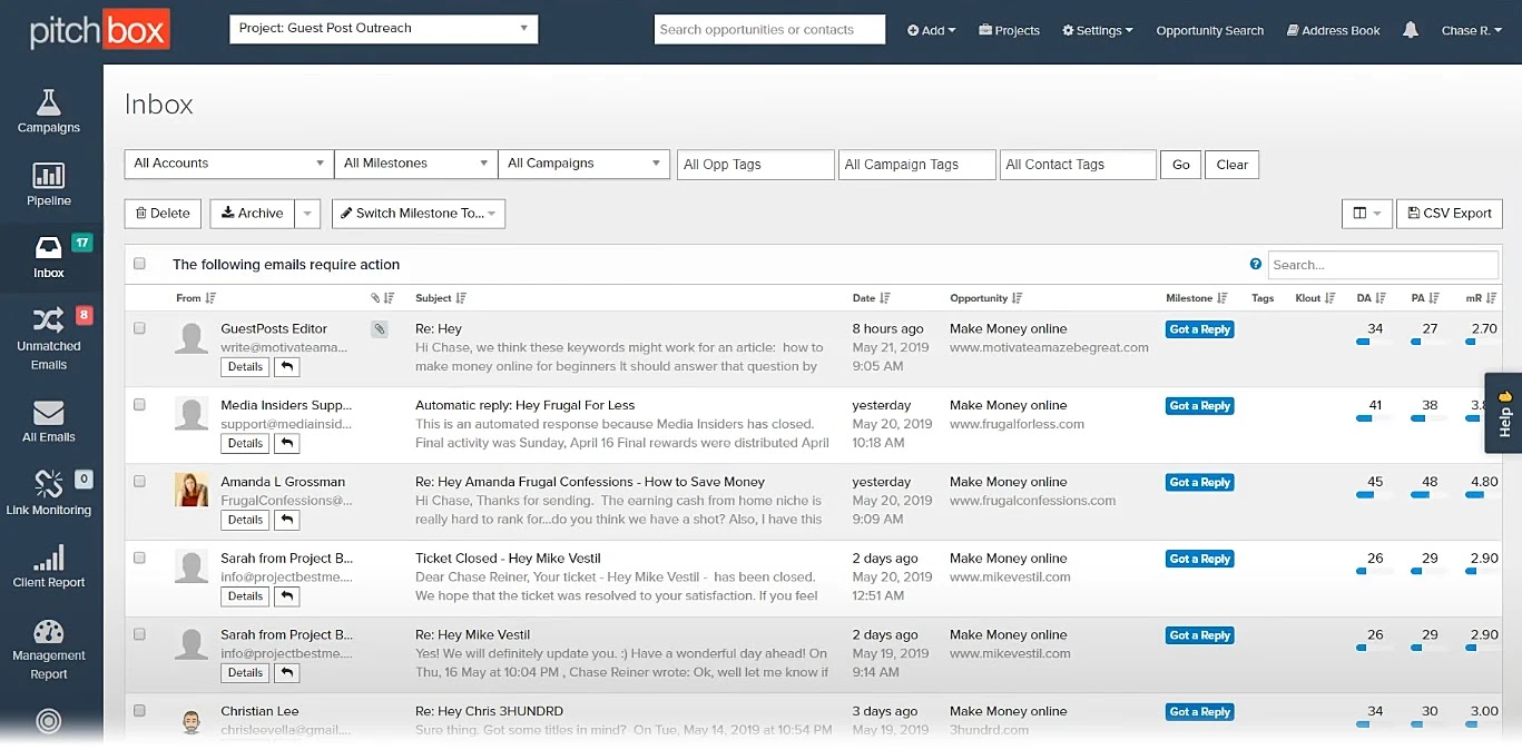 斗鸡箱 inbox interface