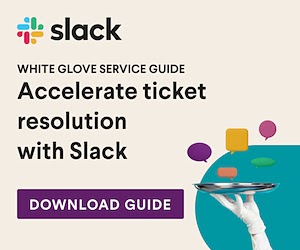 Slack's banner ad with 