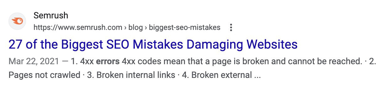 an article by Semrush titled: