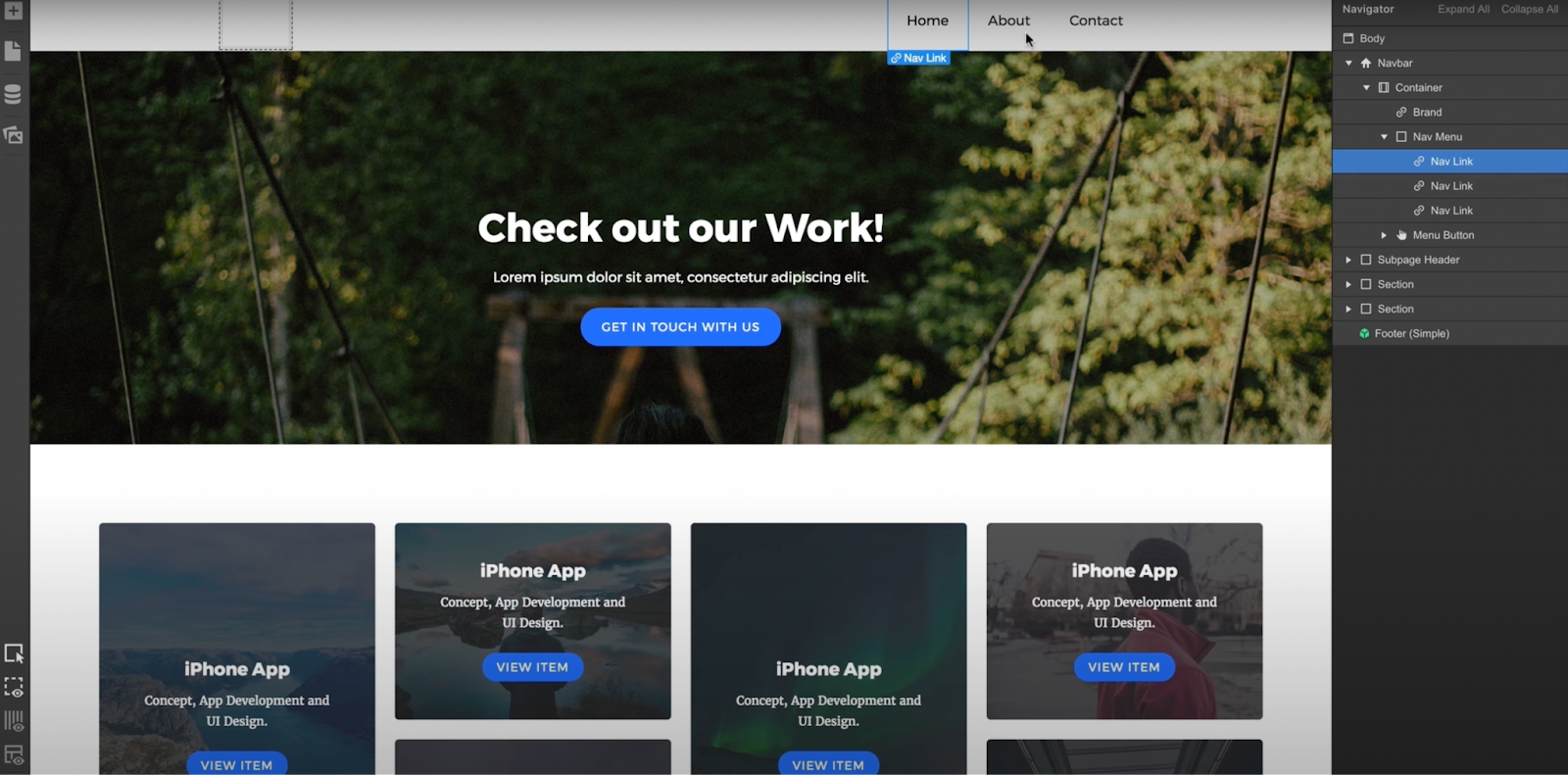 Web流 Designer page