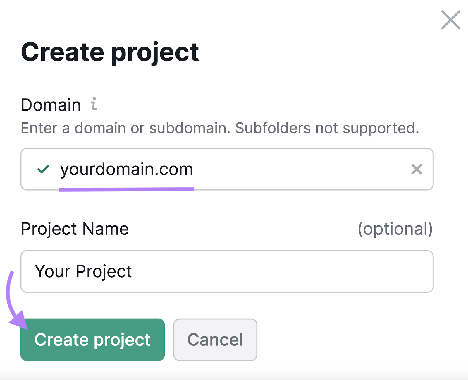 Enter your website URL in 现场审核