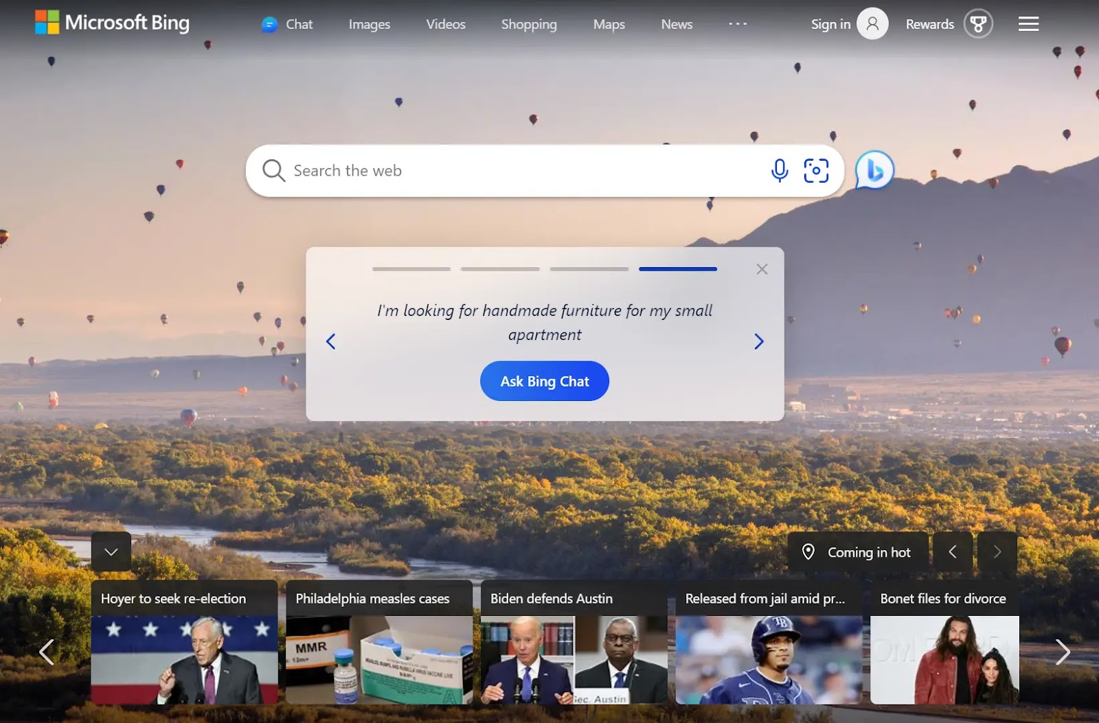Microsoft 必应 search engine