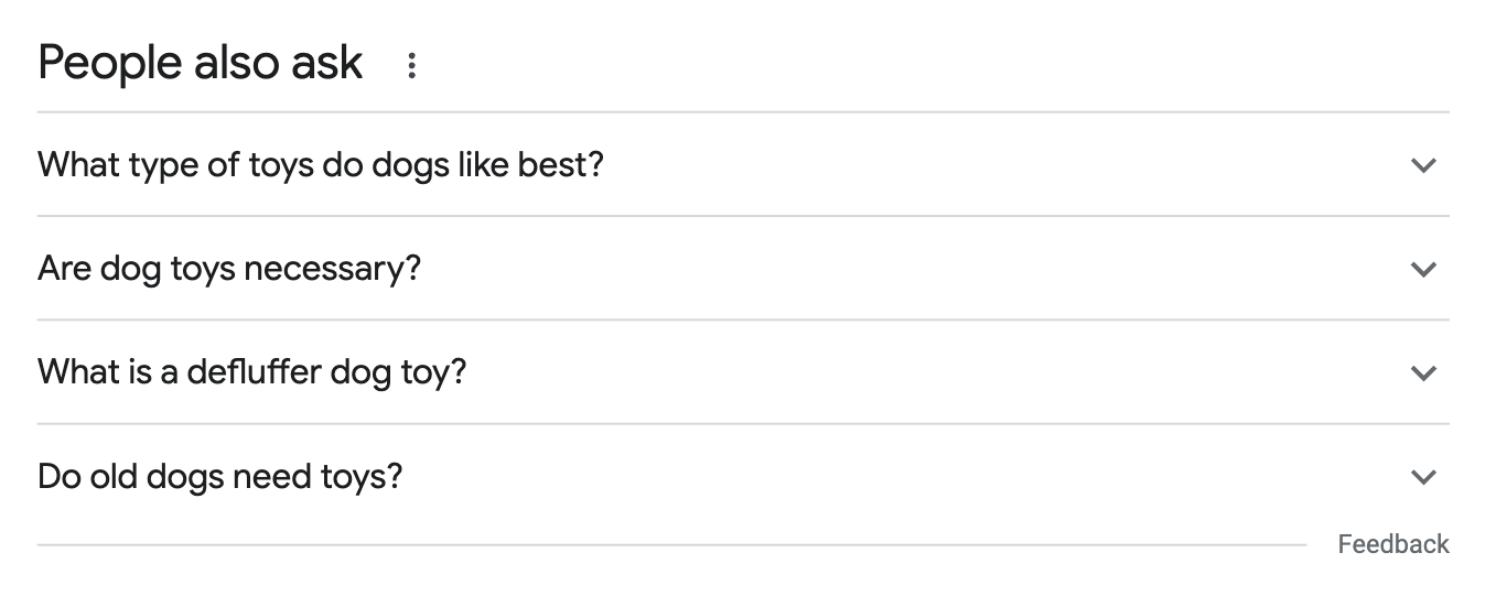 “People also ask”box