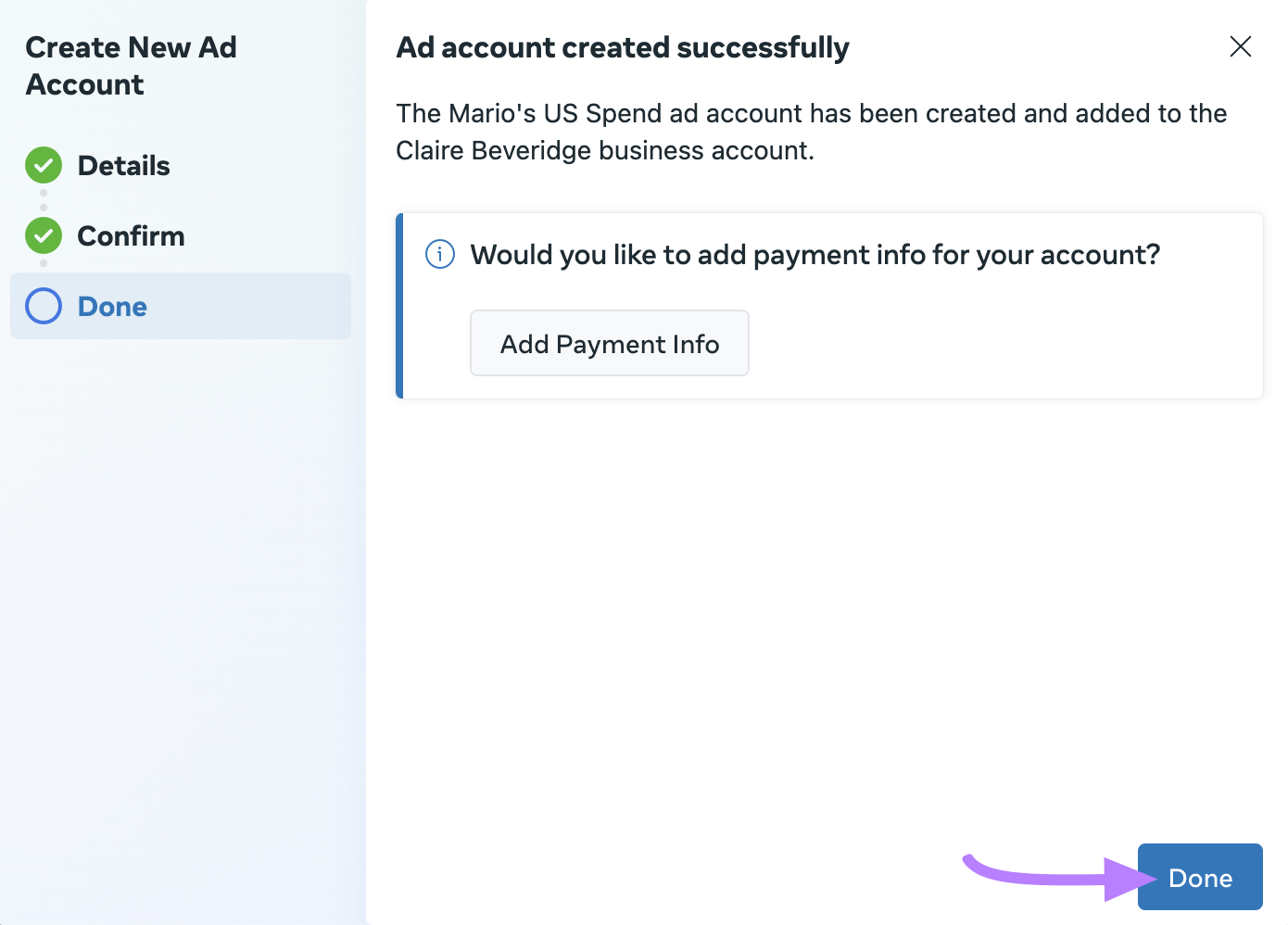 Enter your payment information and click 