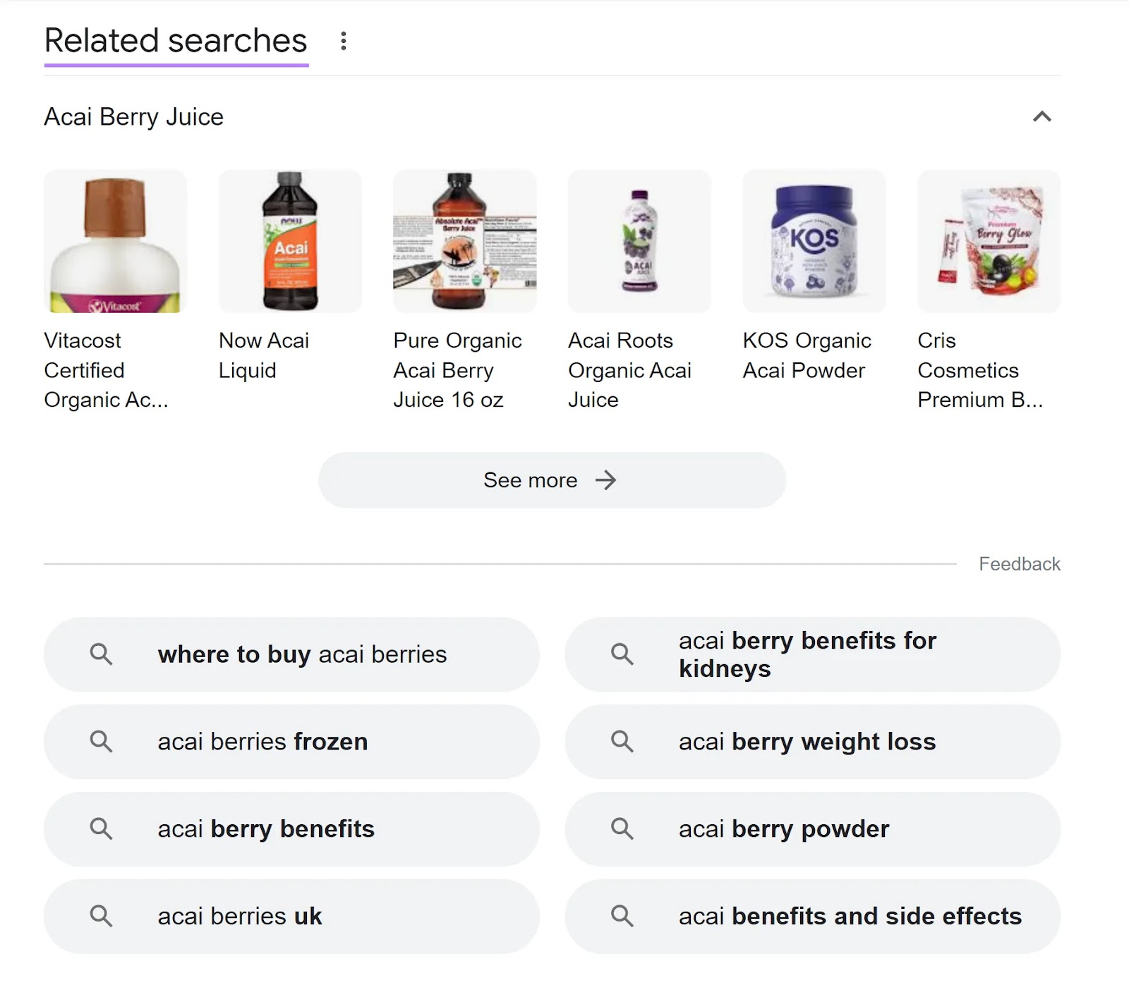 “相关查册” section on Google SERP