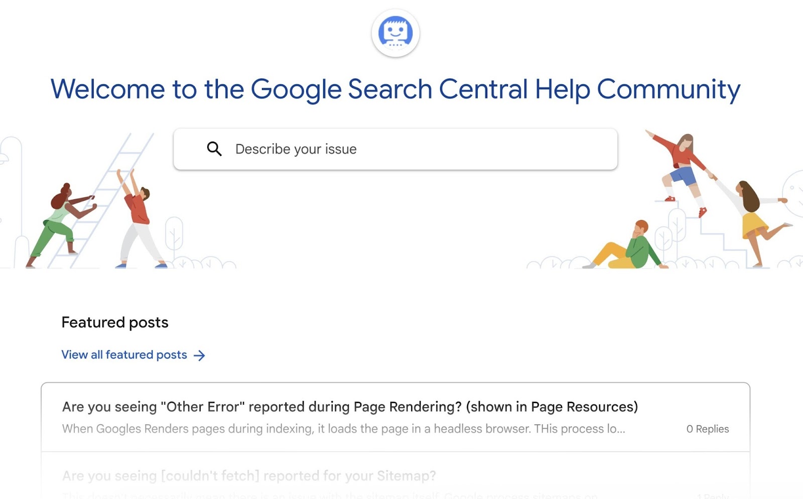 Google’s 搜索中央帮助社区
