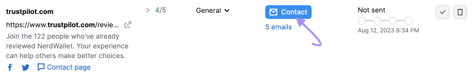 “联系我们” button highlighted