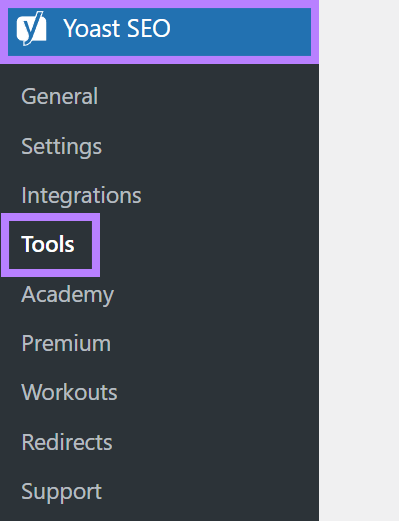尤斯特搜索引擎优化 WordPress plugin sidebar menu.
